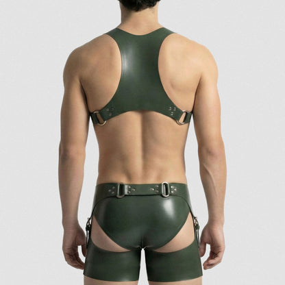 Aden latex vest - Olive