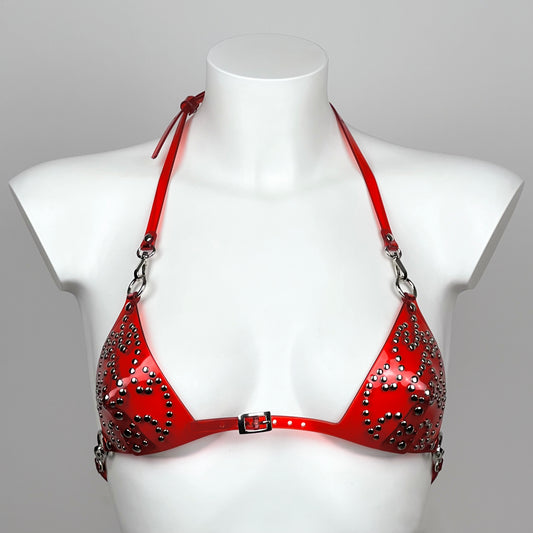 Virgin tribal studs bra