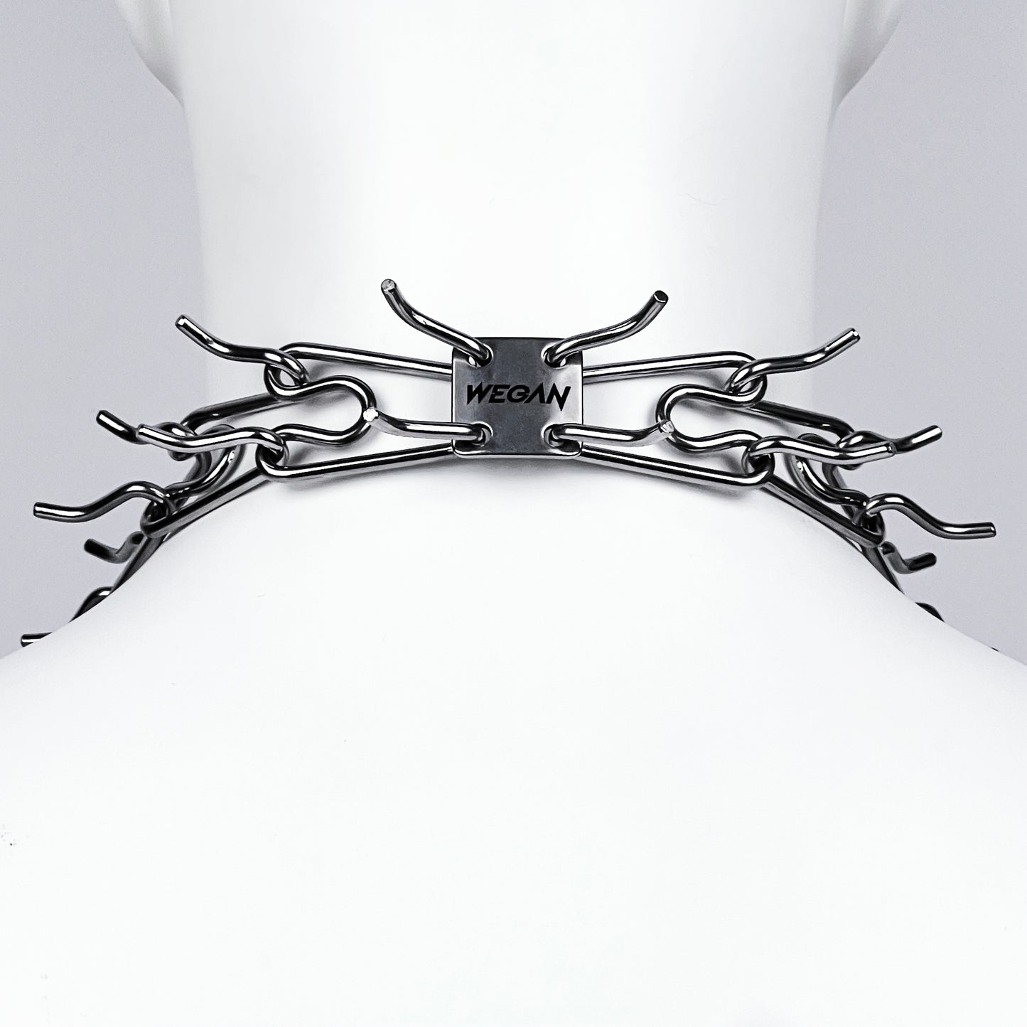 Spine collar Steel necklace