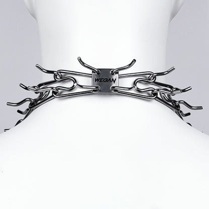 Spine collar Steel necklace