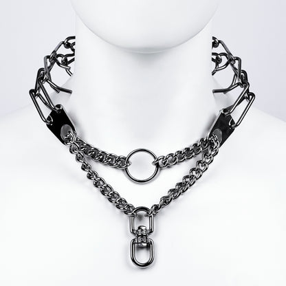 Spine collar Steel necklace