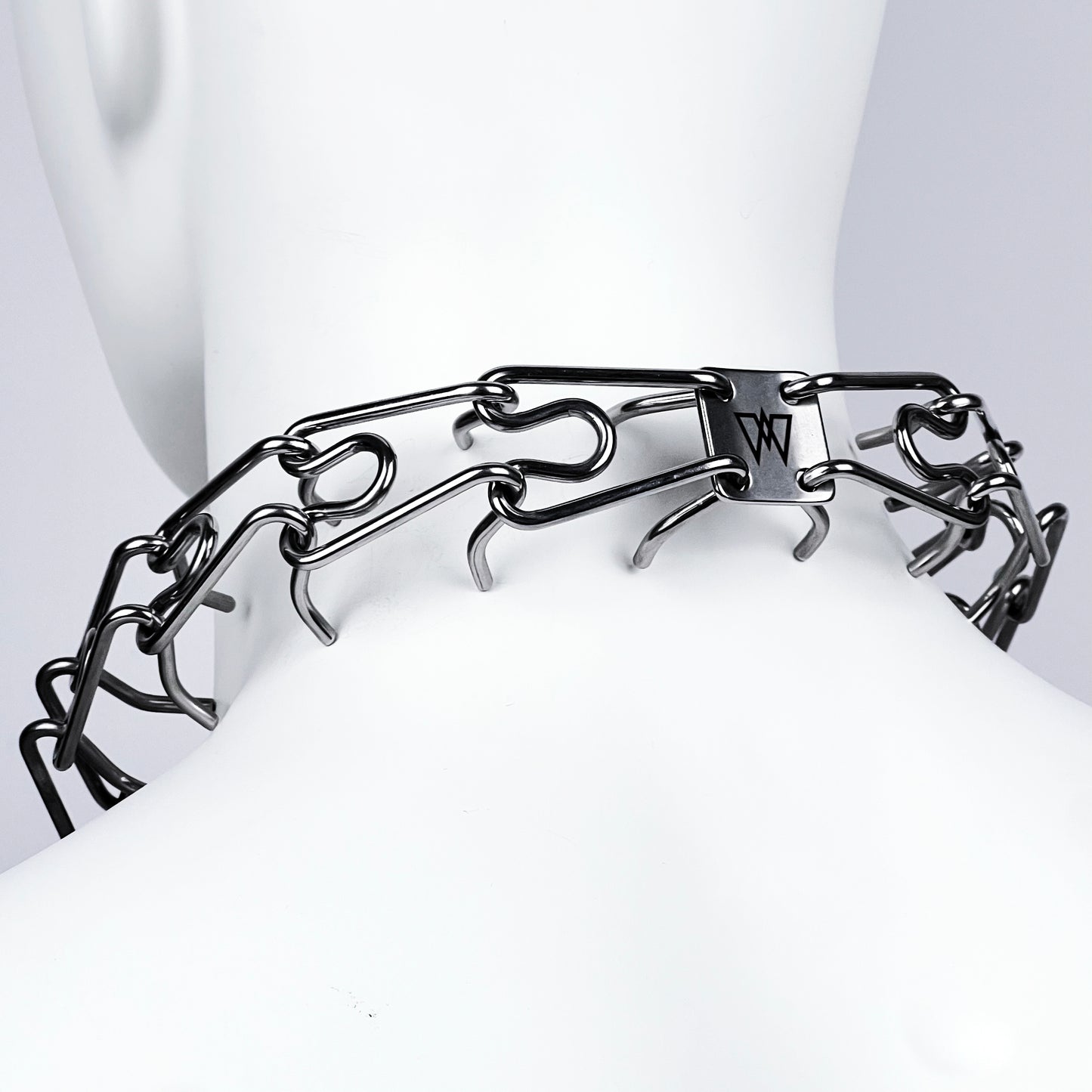 Spine collar Steel necklace
