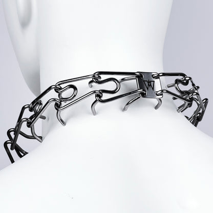 Spine collar Steel necklace