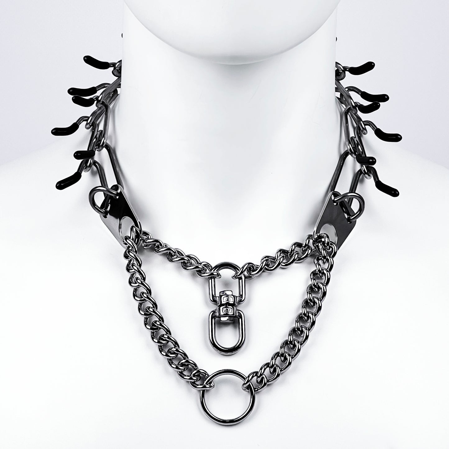Spine collar Steel necklace