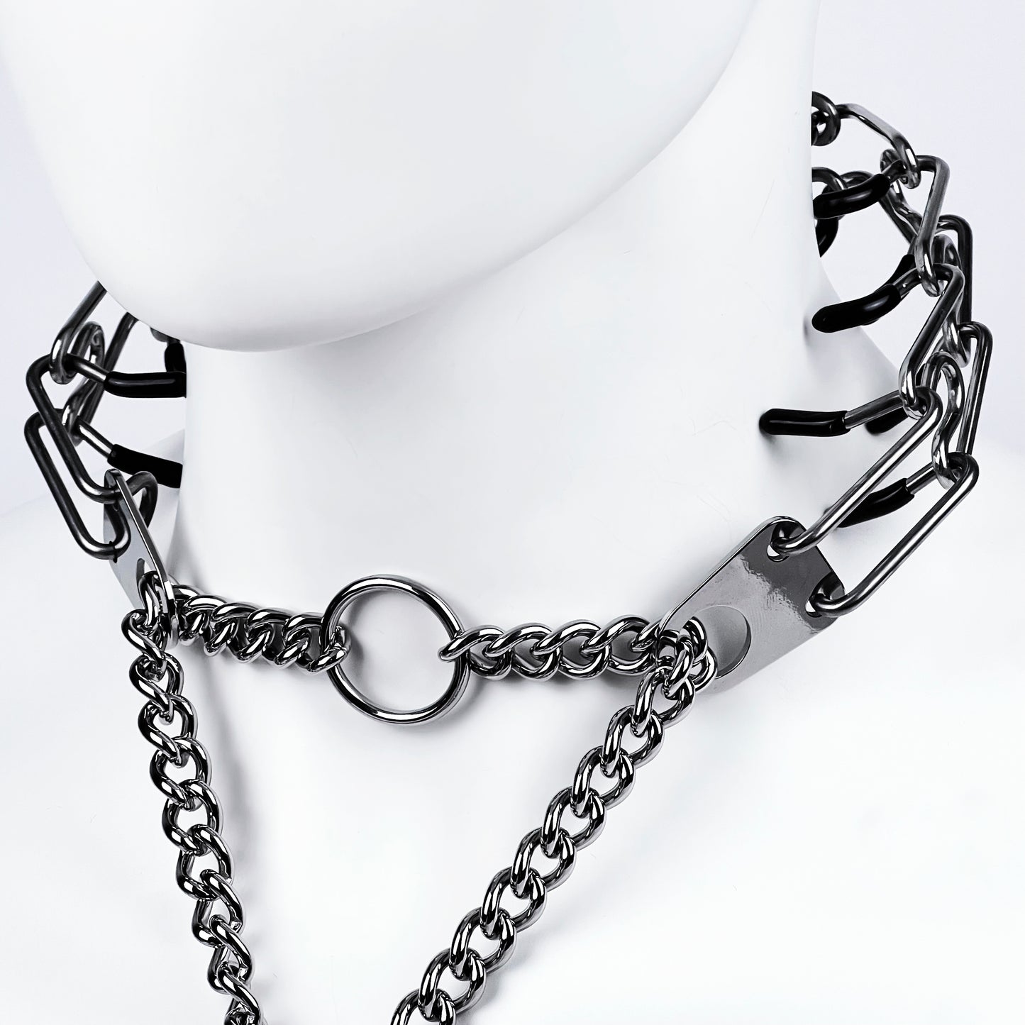 Spine collar Steel necklace