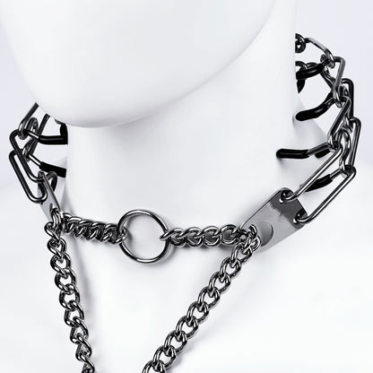 Spine collar Steel necklace