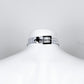 gothic O-Ring transparent PVC choker with metallic buckle